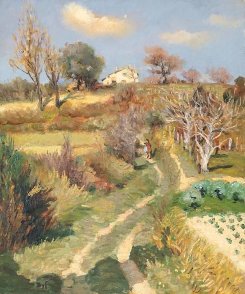 Children in the countryside by Marcel Dyf