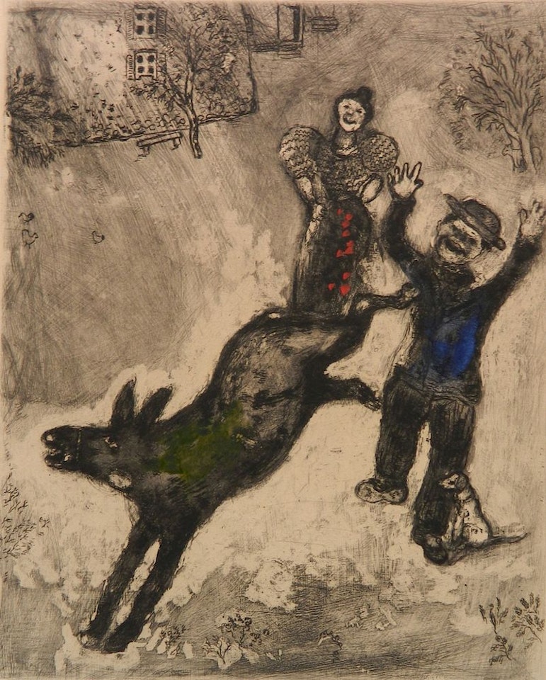 "L"Ane et le Chien" (V. 180) by Marc Chagall