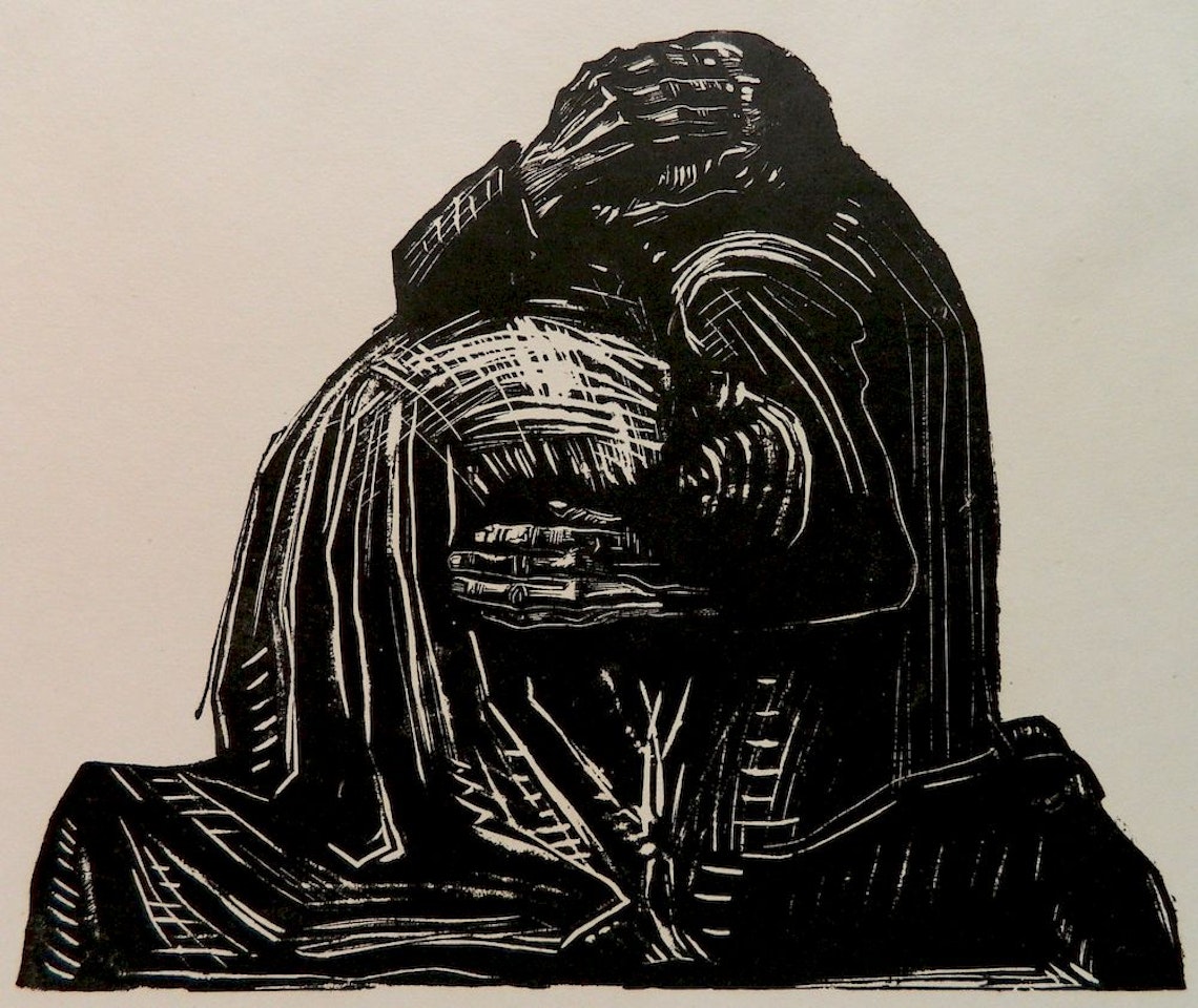 "Die Eltern, III Fassung" (Klipstein 179 IV c/d) by Kathe Kollwitz