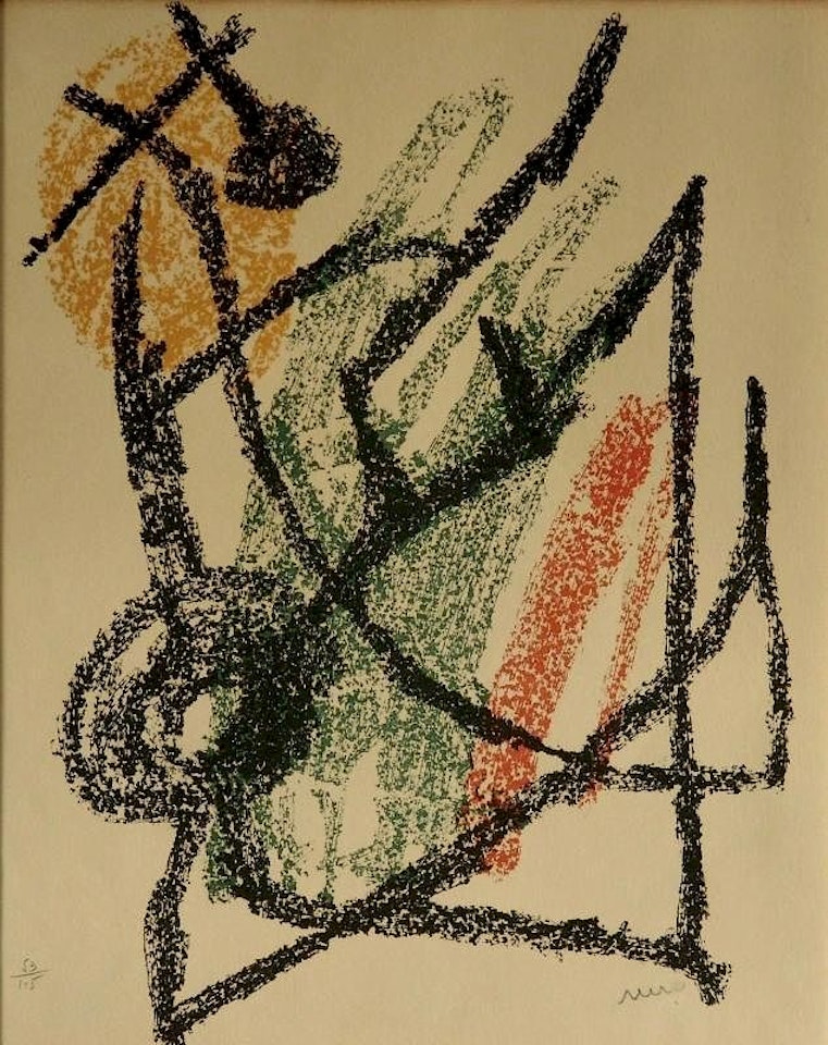 "Je Travaille Comme Un Jardinier" (Mourlot 370) by Joan Miró