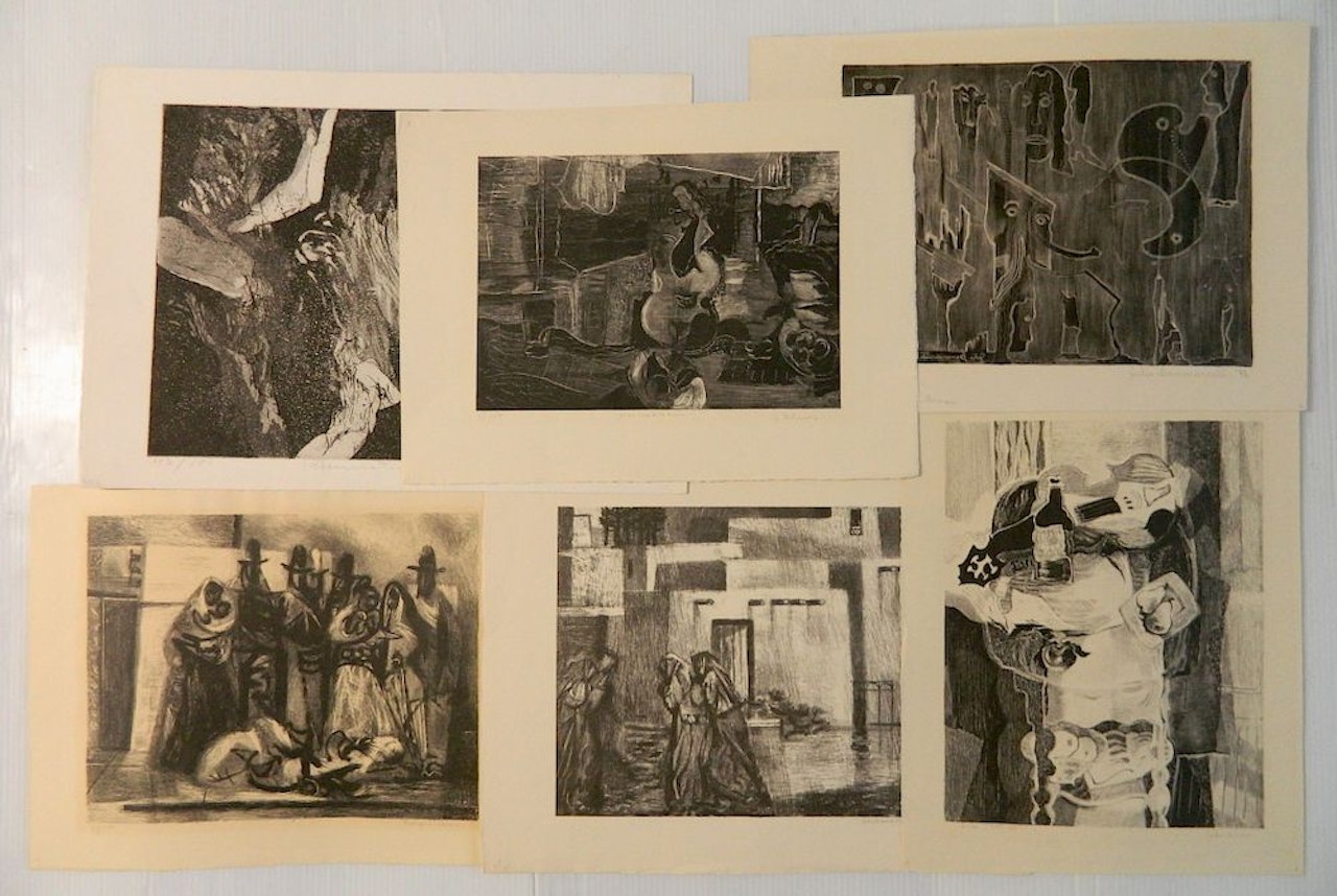 "Still Life"; Still Life with Violin"; "Bus Stop"; Pueblos in the Rain"; "Resurrection"; "Phantoms" by Various Artists