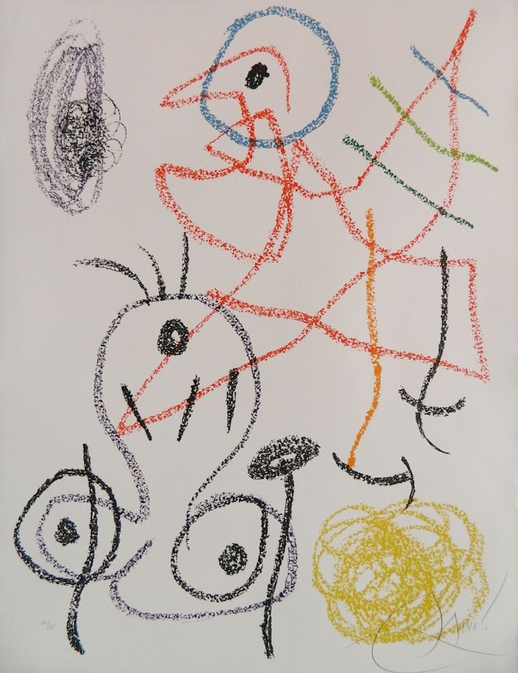 "Album 21- Plate 20" (Maeght 1145) by Joan Miró