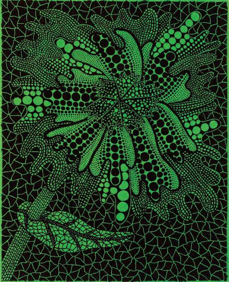 a. Flower (1) b. Flower (2) c. Flower (3) by Yayoi Kusama