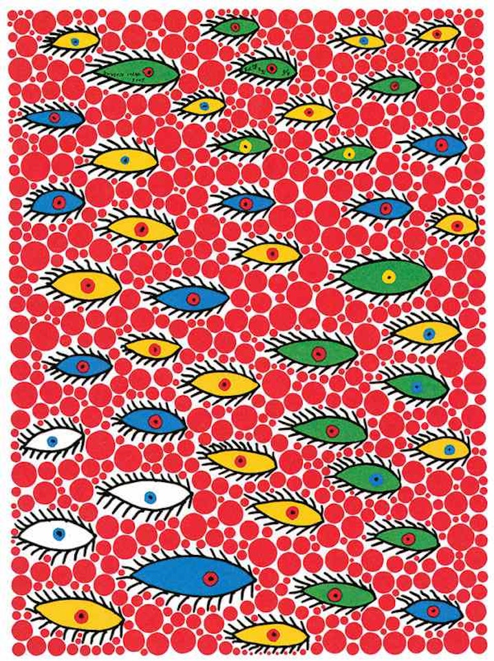 Eyes Flying in the Sky by Yayoi Kusama