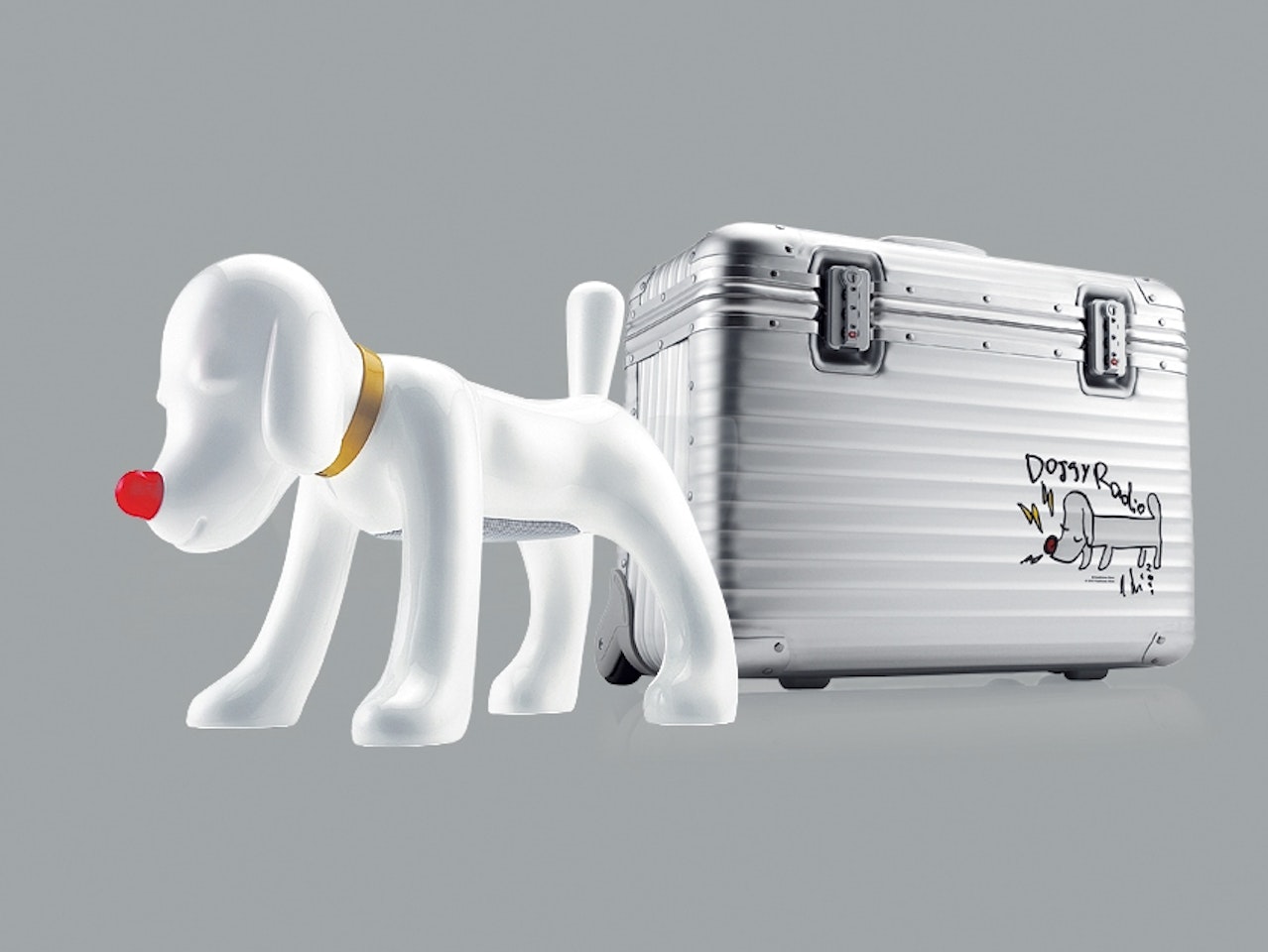 Doggy Radio x Rimowa Suitcase by Yoshitomo Nara