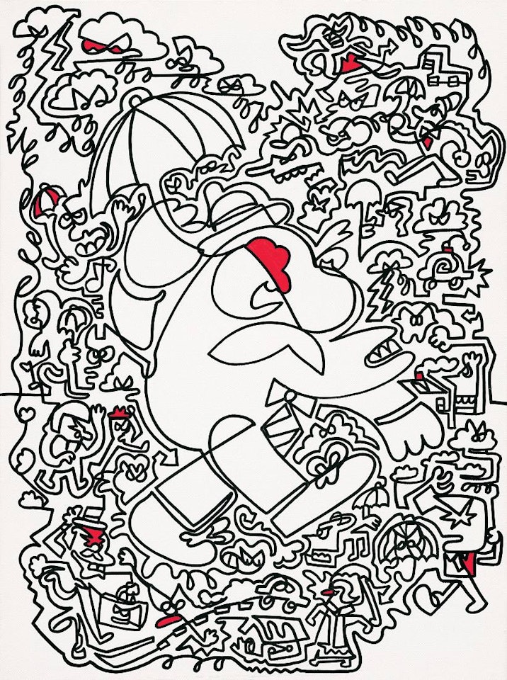 Sighing in the Rain by MR DOODLE