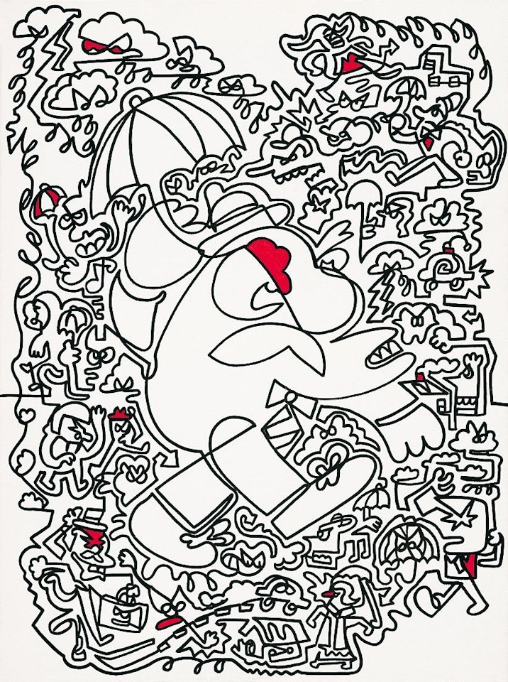 Sighing in The Rain by MR DOODLE