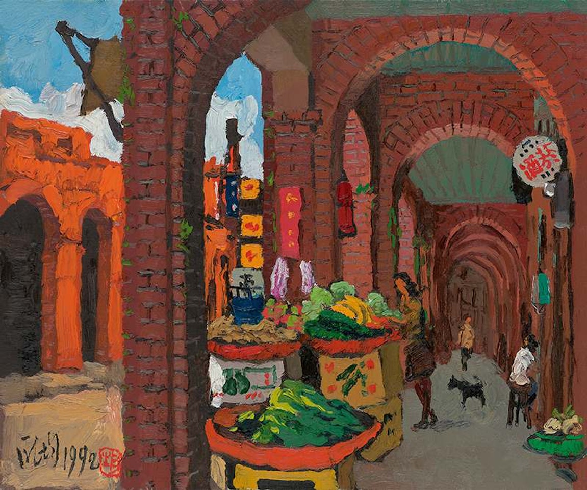 Old Streets Scenery by Pang Jiun