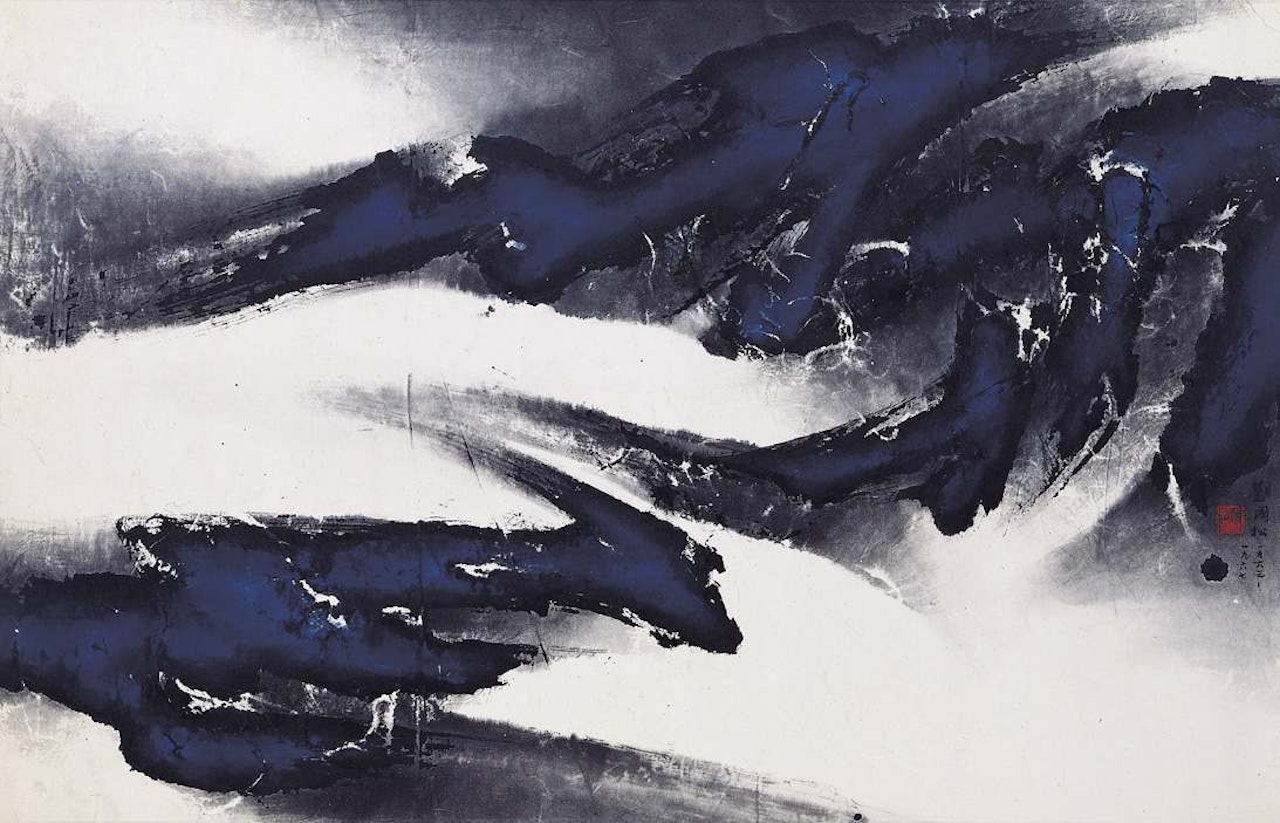 Clouds and Mists around the Mountains by Liu Kuo-Sung (Liu Guosong)