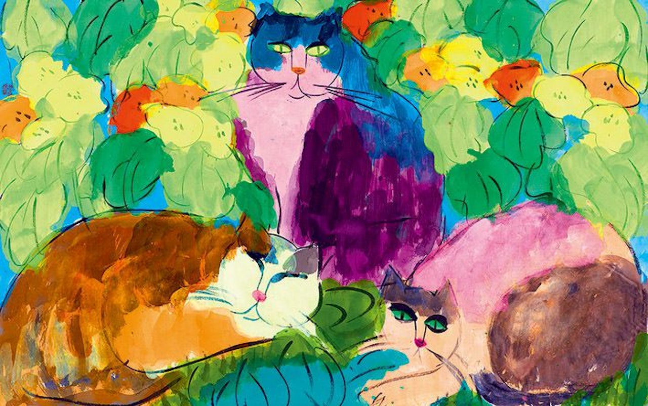 Cats by Walasse Ting