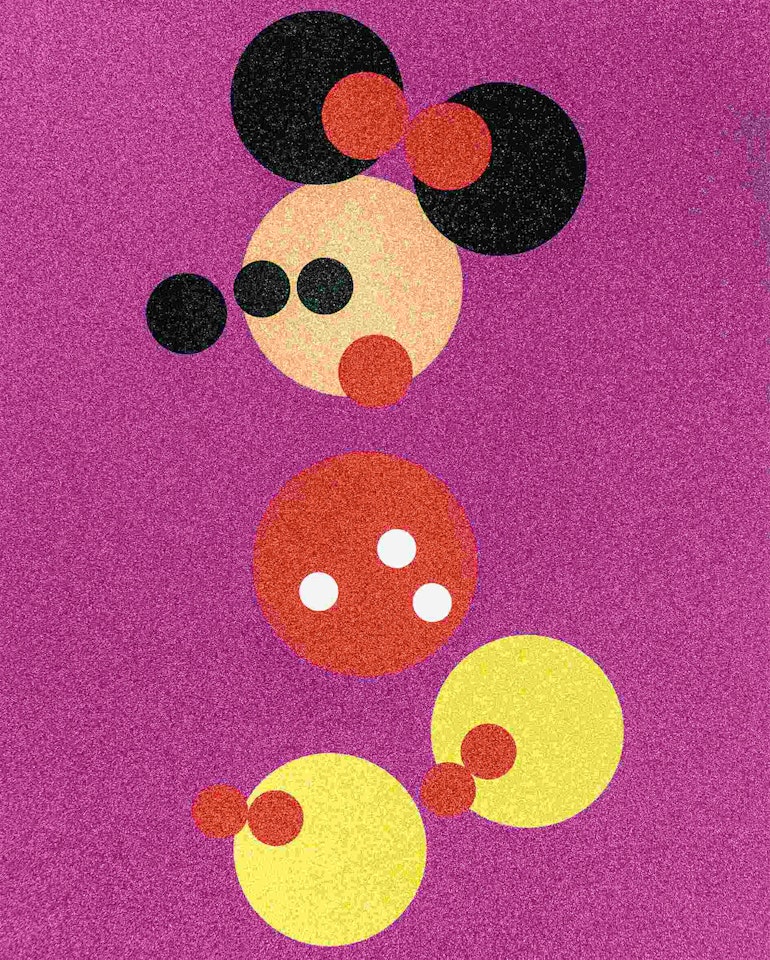 Minnie (Pink Glitter) by Damien Hirst