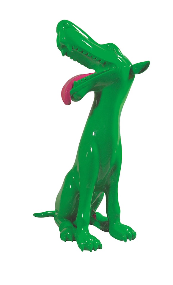 Green Dog by Zhou Chunya