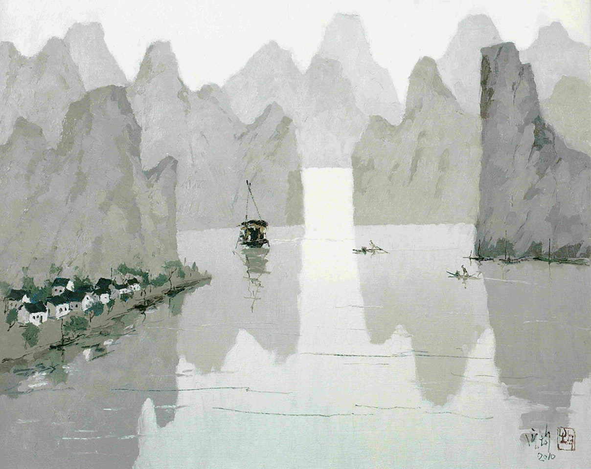The River Flows beyond the Heaven and Earth by Pang Jiun