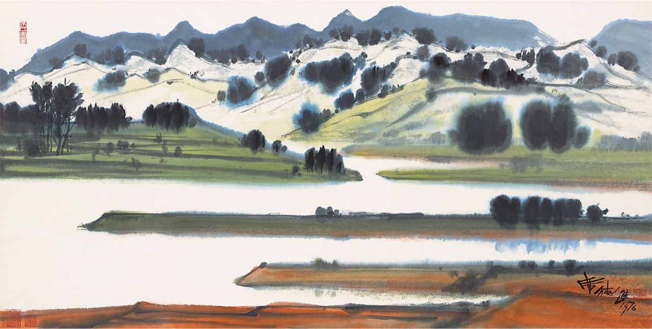 Miaoli Huoyan Mountain Scenery by Xi Dejin