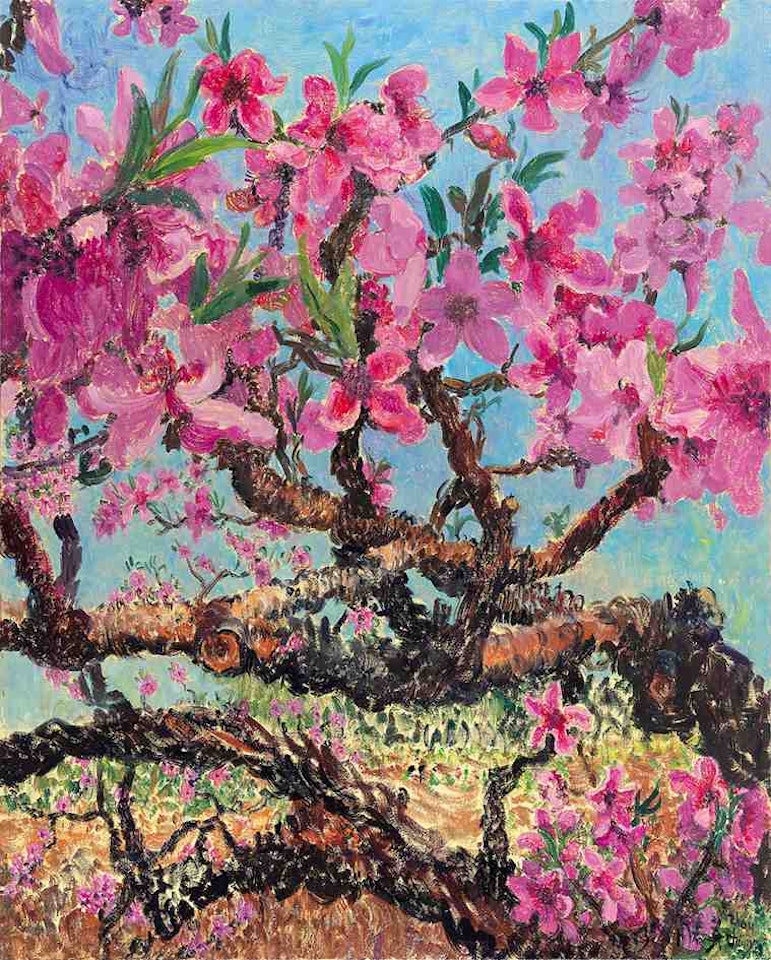 Peach Blossom in Spring Essence by Zhou Chunya