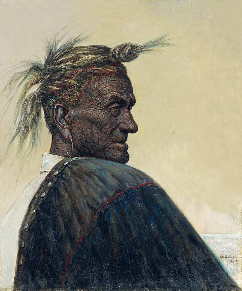 The Profile of an Old Man by Luo Zhongli
