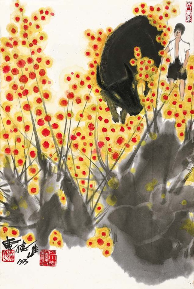 Pasture Cattle by Xi Dejin