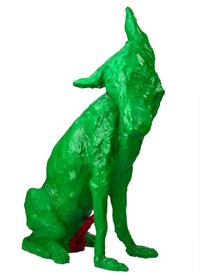 Green Dog by Zhou Chunya