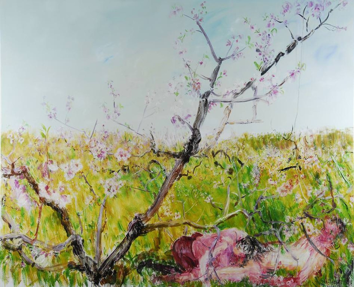 Peach Blossoms in the Spring Breeze by Zhou Chunya