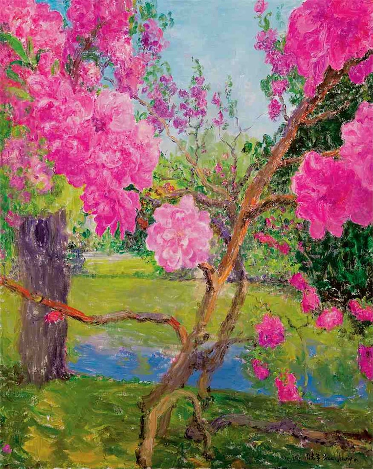 The Peach Tree by Slender West Lake by Zhou Chunya
