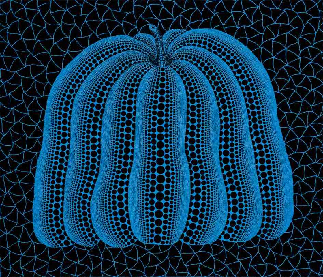 Pumpkin Towht Blue by Yayoi Kusama