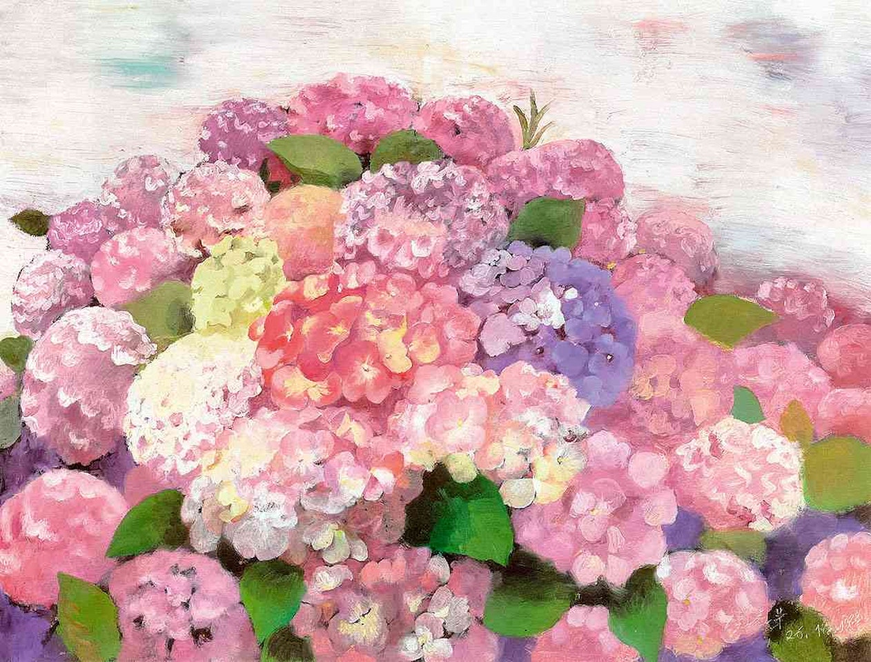 Flowers by Zhou Chunya