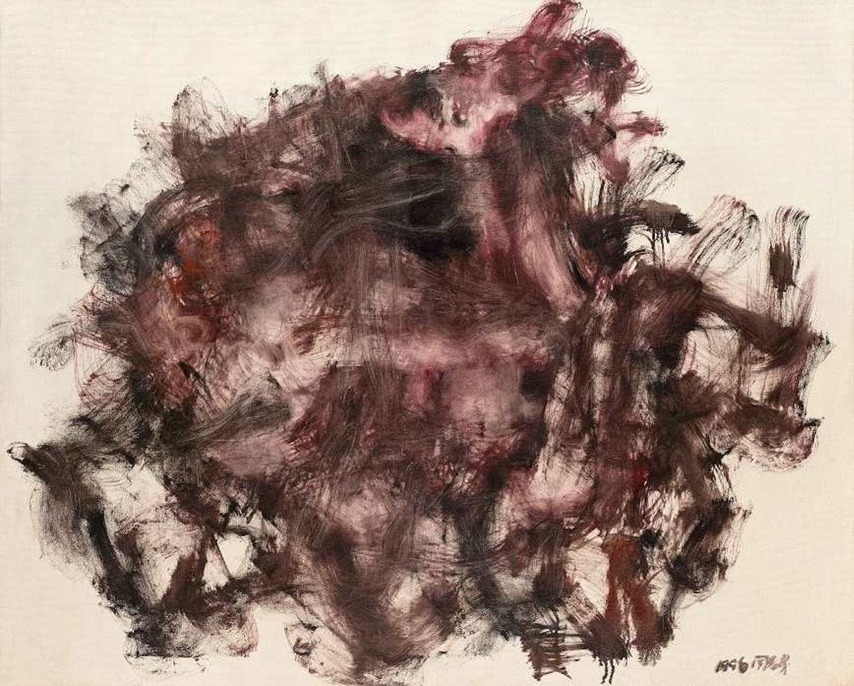 Black Contour Nude by Zhou Chunya