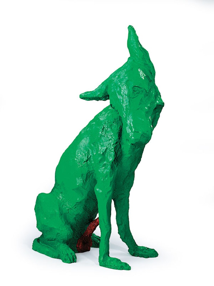 Green Dog by Zhou Chunya