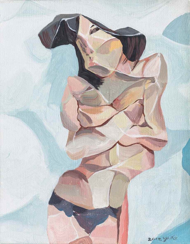 Re-Portrait Series 2012-3 by Yue Minjun