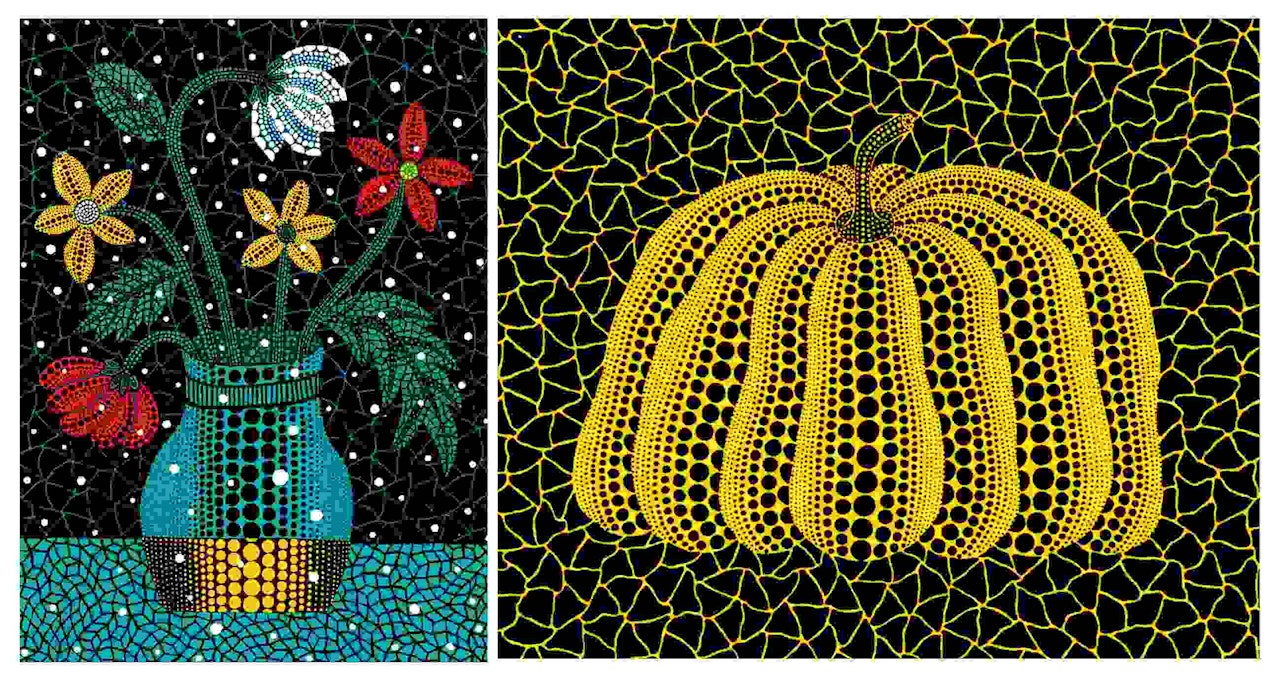 a. Flower b. Pumpkin YB-B by Yayoi Kusama