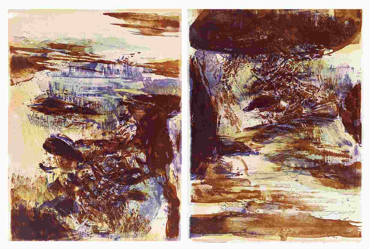 Elegy on Jean-Mari by Zao Wou-Ki
