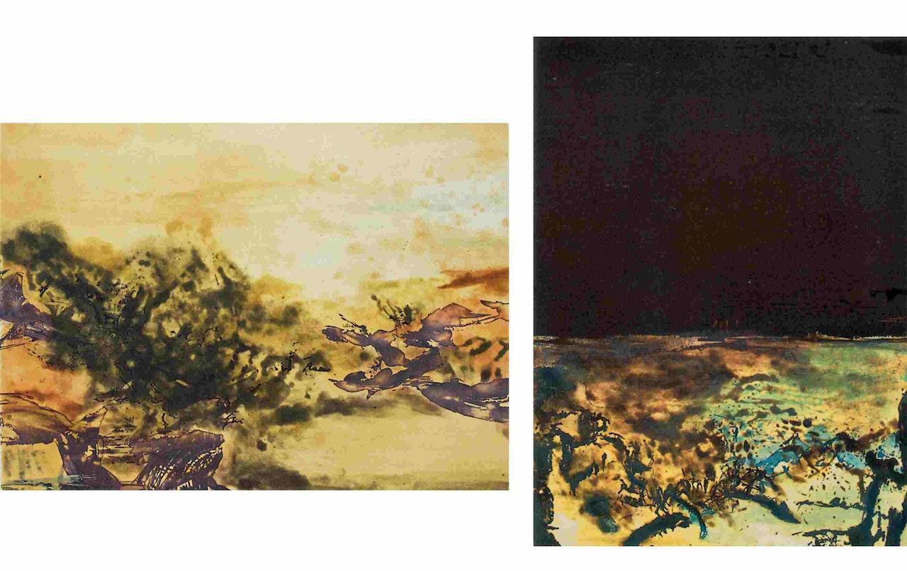 Etching with aquatint by Zao Wou-Ki