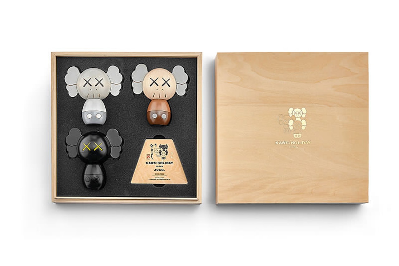 Holiday: Japan Limited Kokeshi Doll Set by Kaws