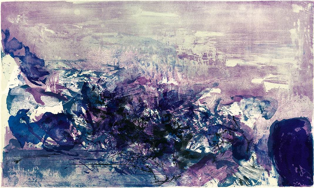 Composition, Plate for Roger Caillois: In Honor of the Picture and Poetry by Zao Wou-Ki