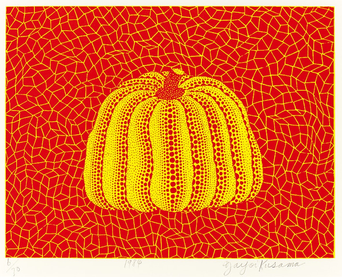 An Orange Pumpkin by Yayoi Kusama
