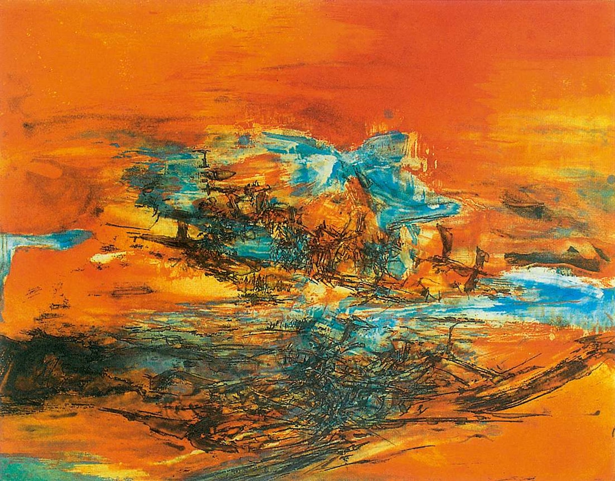 Untitled (Riviere 197) by Zao Wou-Ki