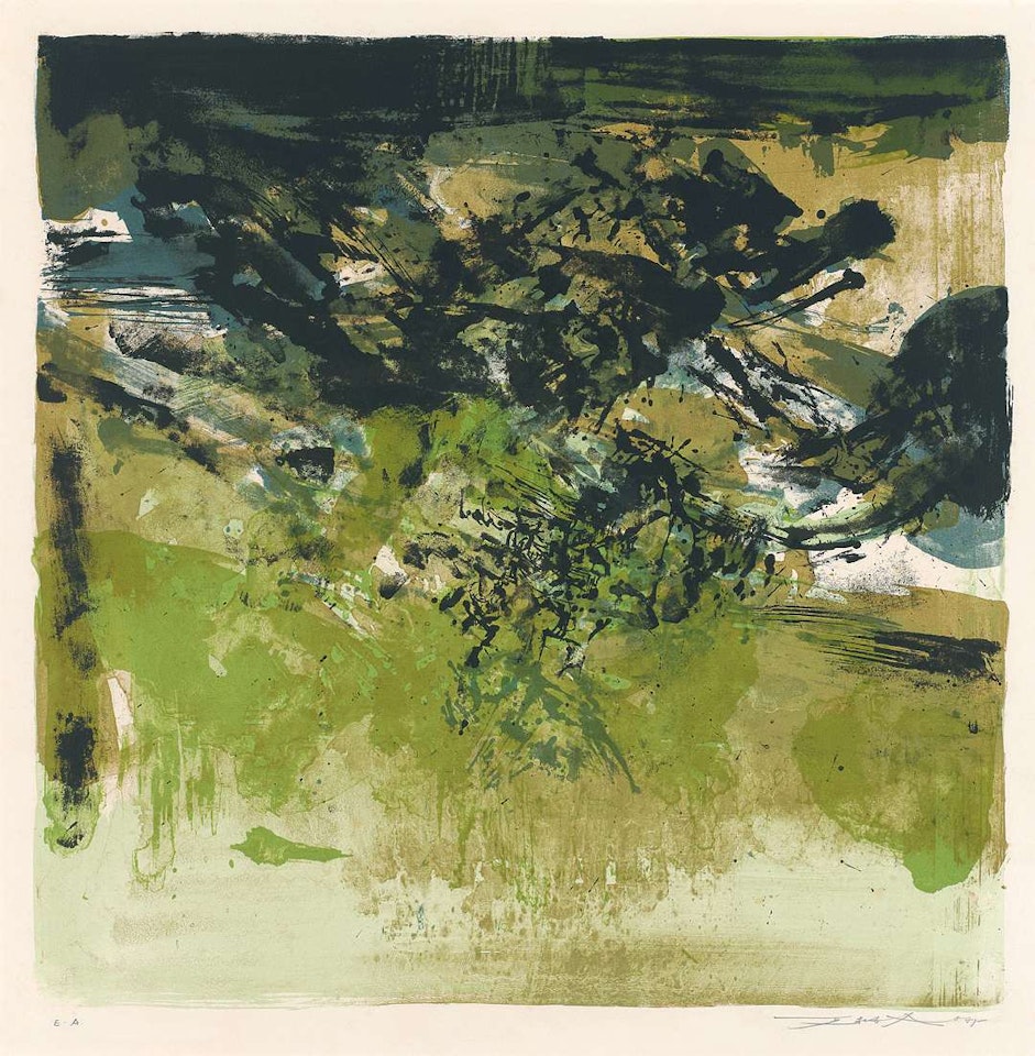 Untitled 1975 by Zao Wou-Ki