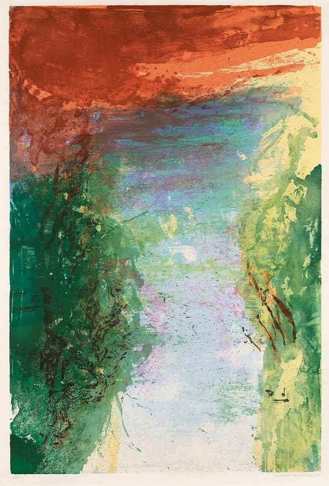 Untitled 1990 by Zao Wou-Ki