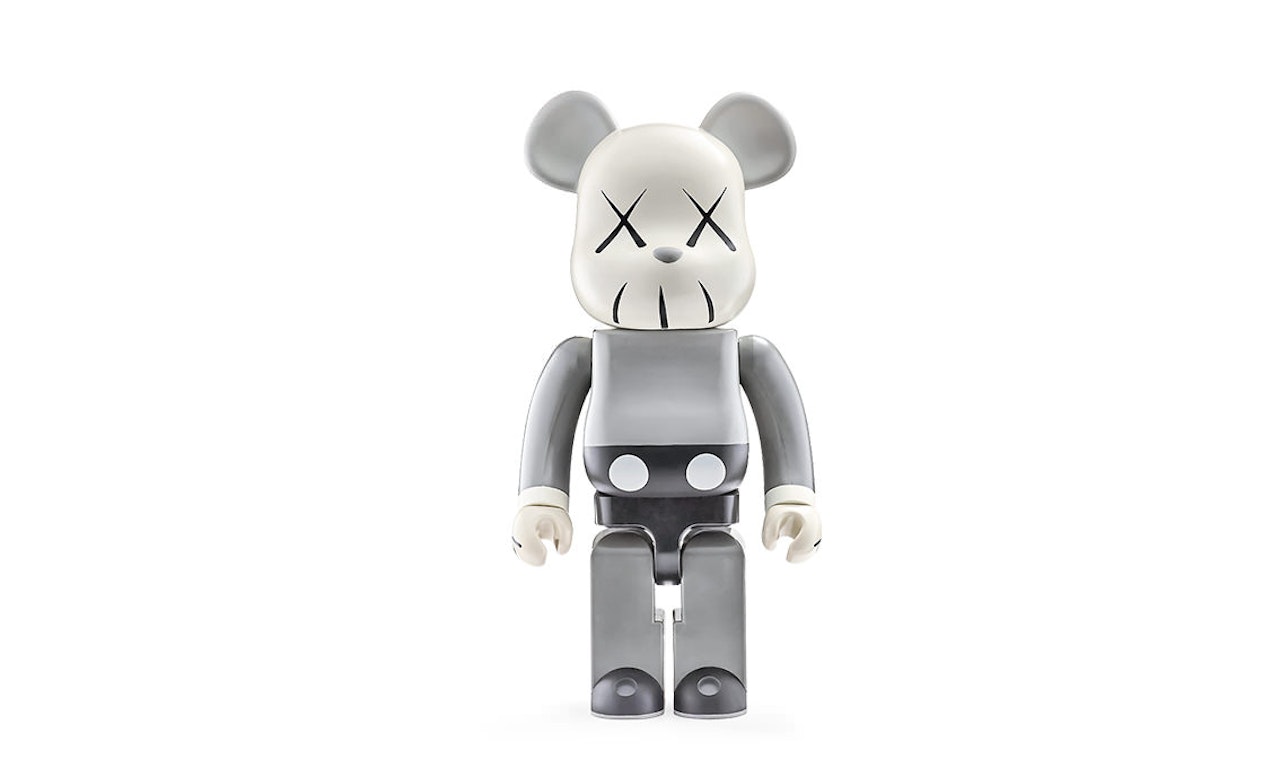 1000% Companion BE@RBRICK (Gray) by Kaws