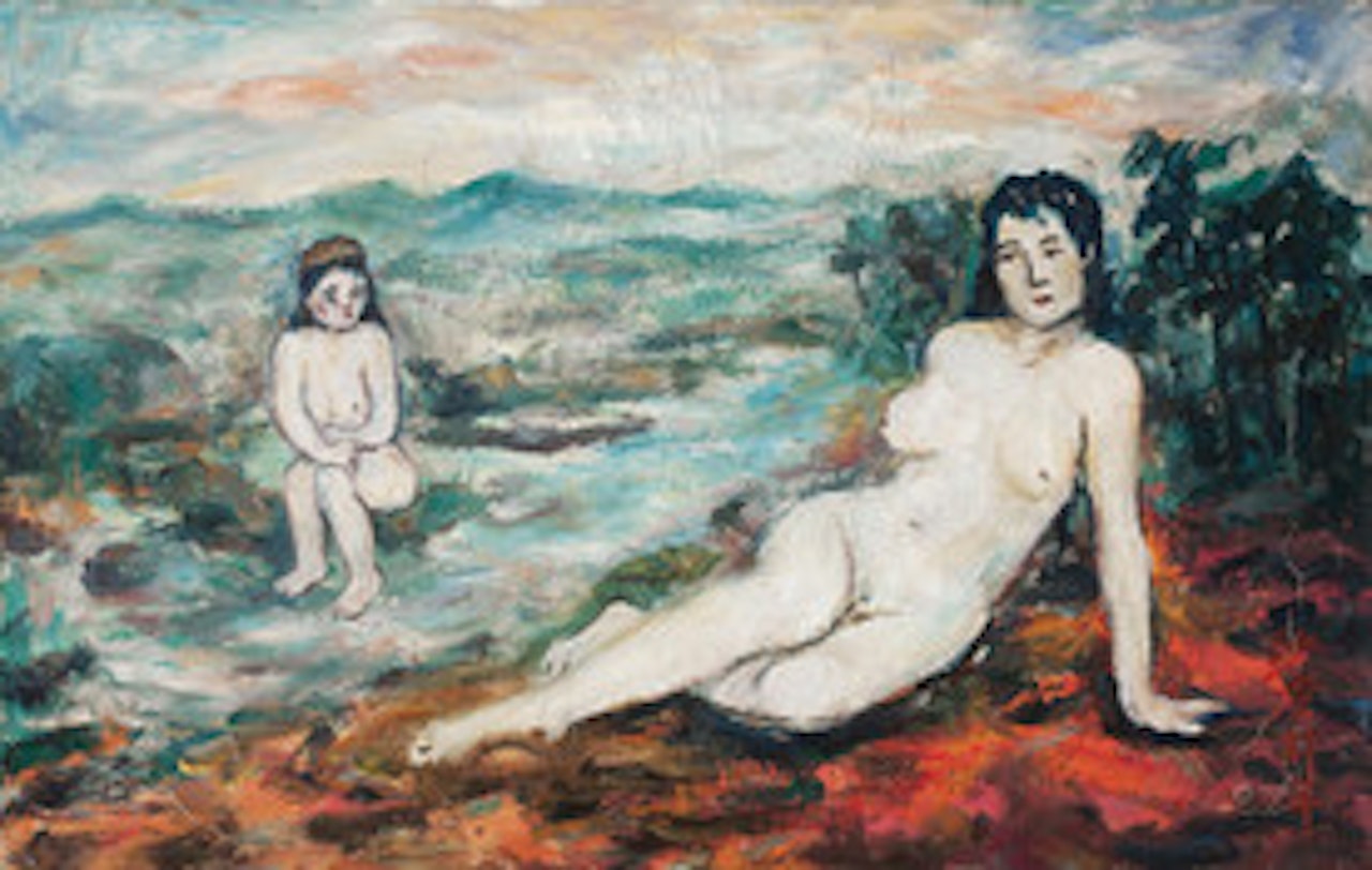 Two Nude Women by Sha Qi