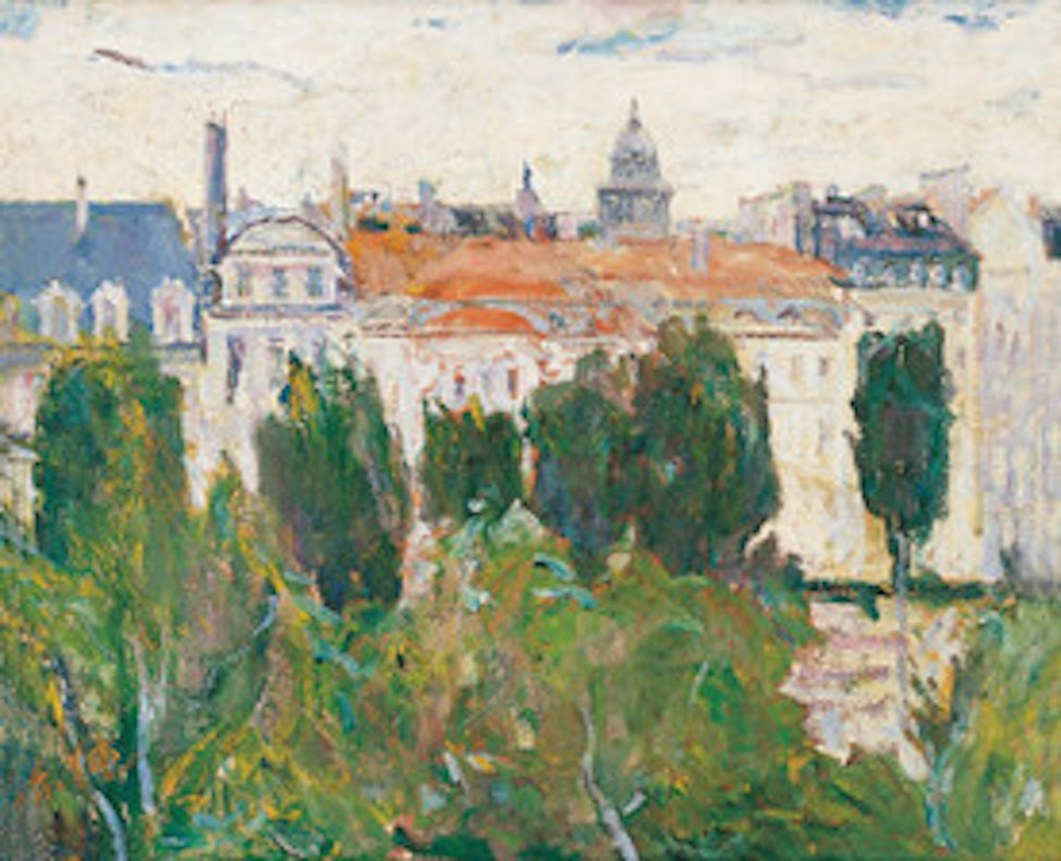 Scenery near the Pont Marie in Paris by Luo Erchun