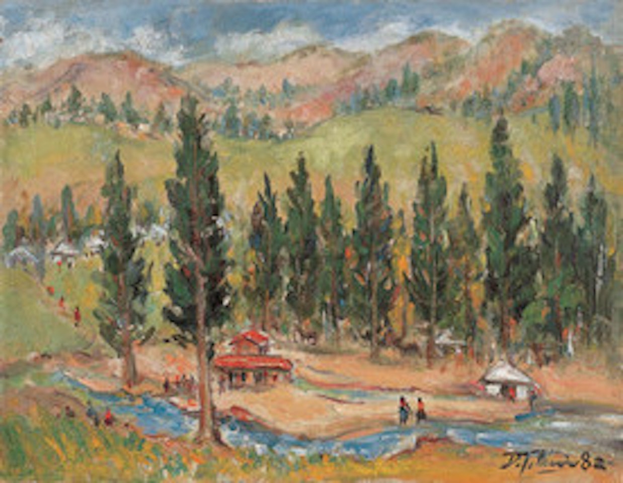 Xinqiang landscape by Lin Dachuan