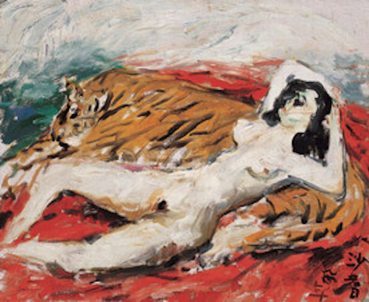 White Jade Tiger by Sha Qi