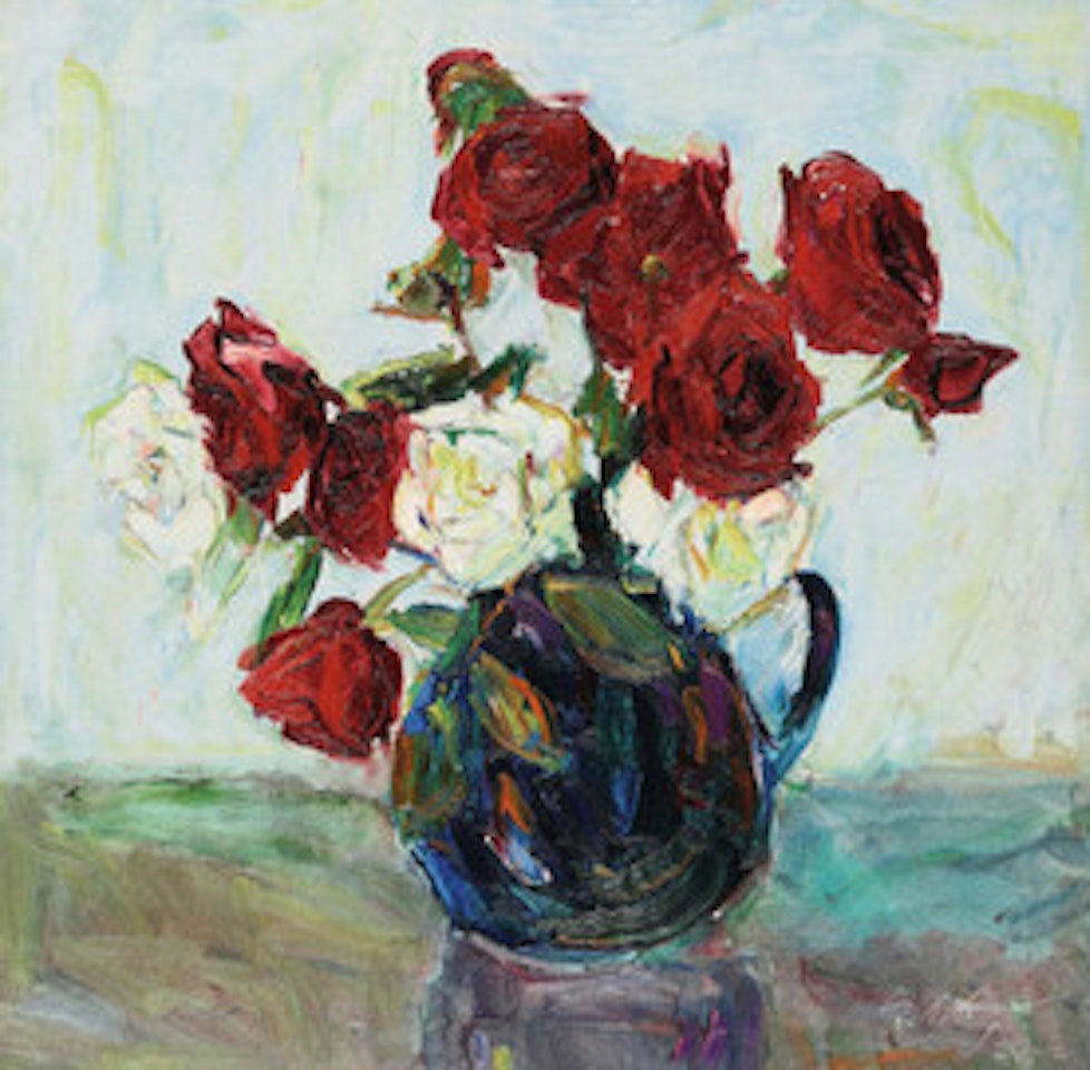 Red Roses and White Roses by Luo Erchun