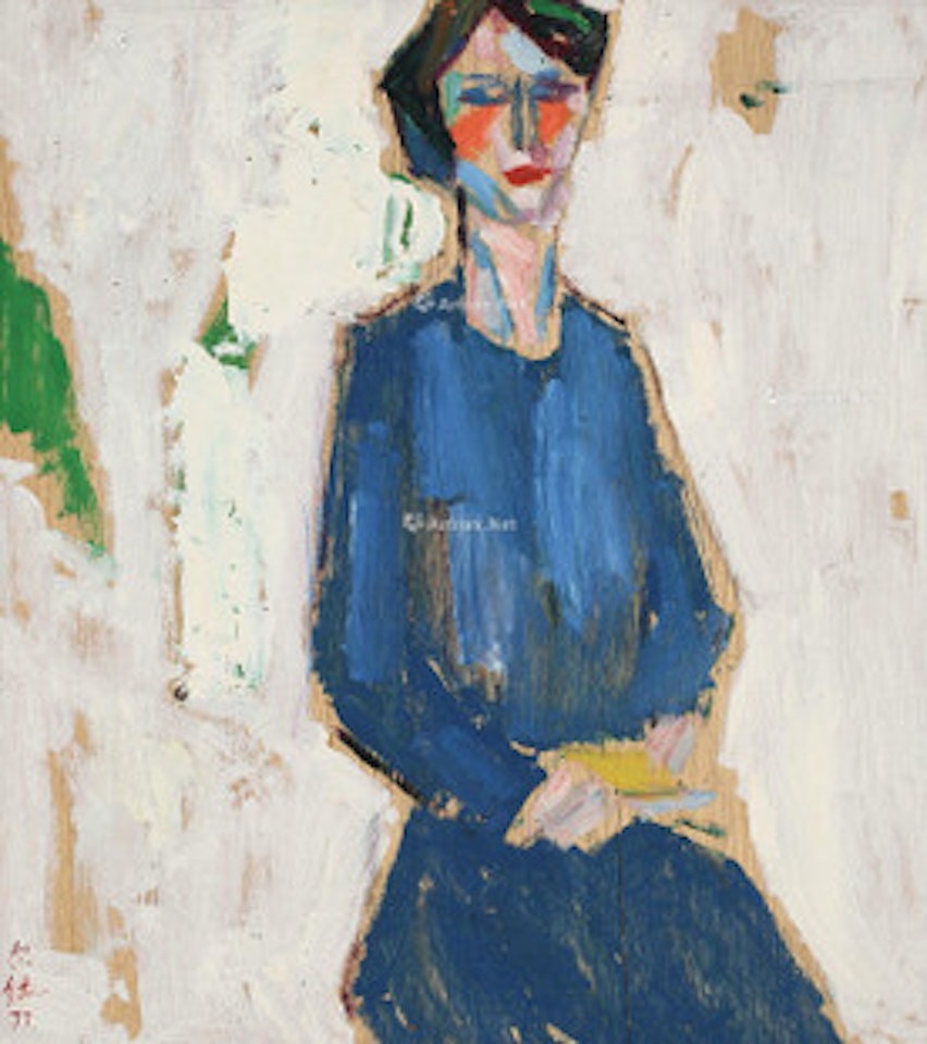 The Girl in Blue by Luo Erchun