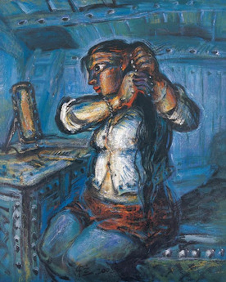 Peasant Woman Dressing by Luo Zhongli