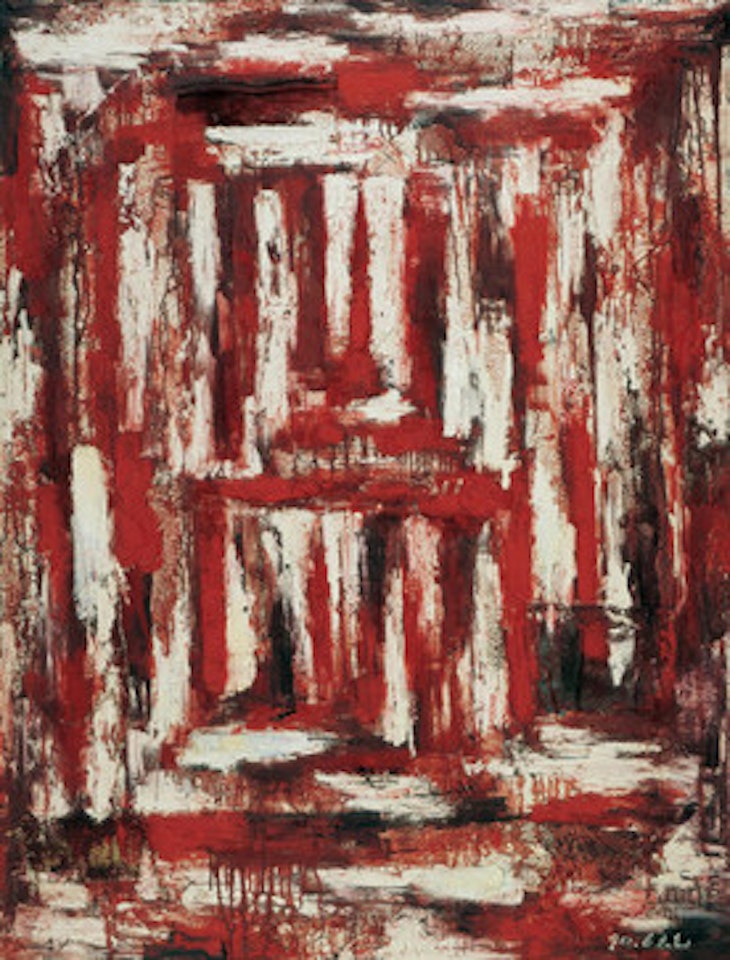 "s red-toned portrait of parents by Mao Xuhui