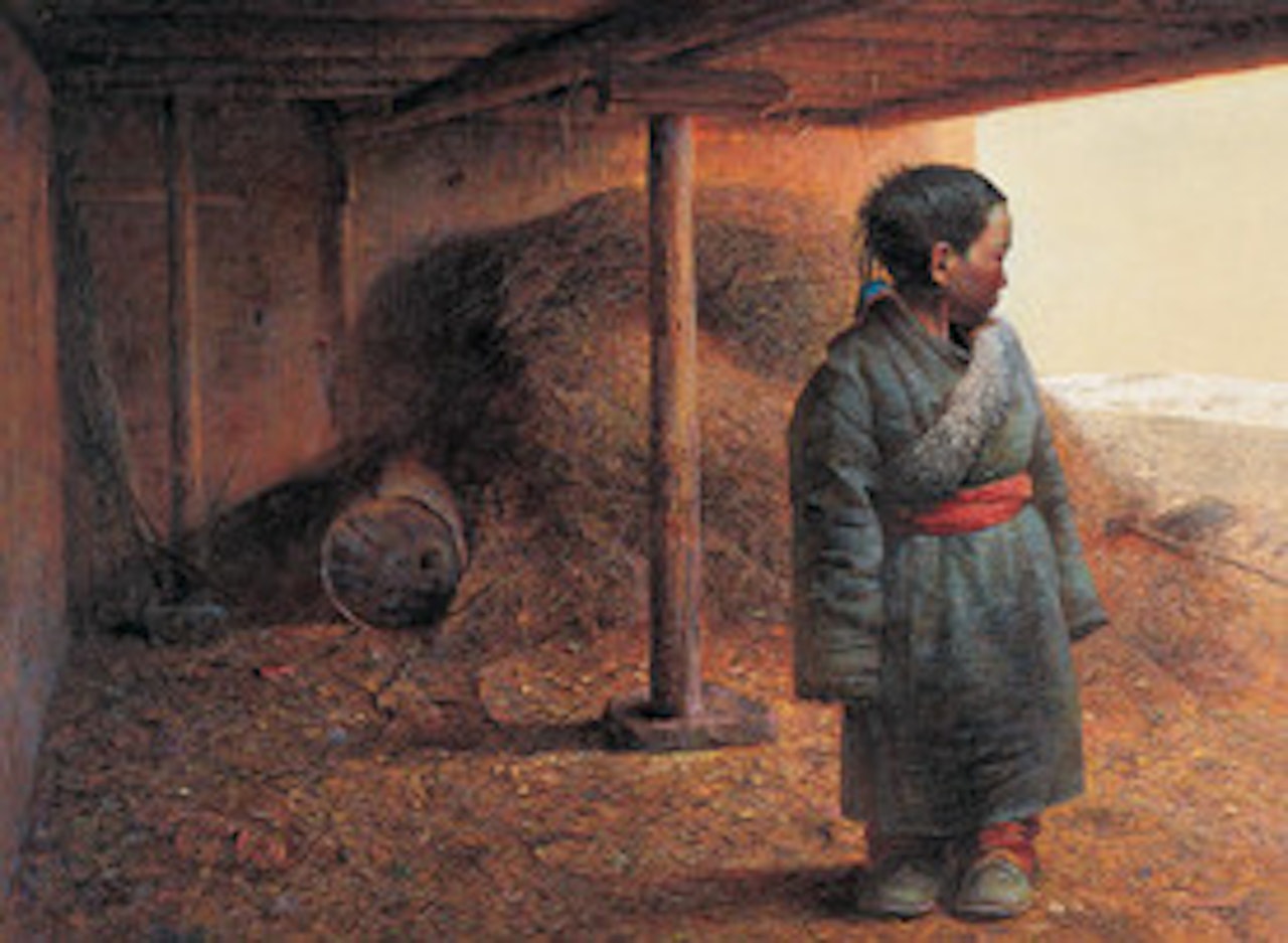 Children Under the Roof by Luo Zhongli