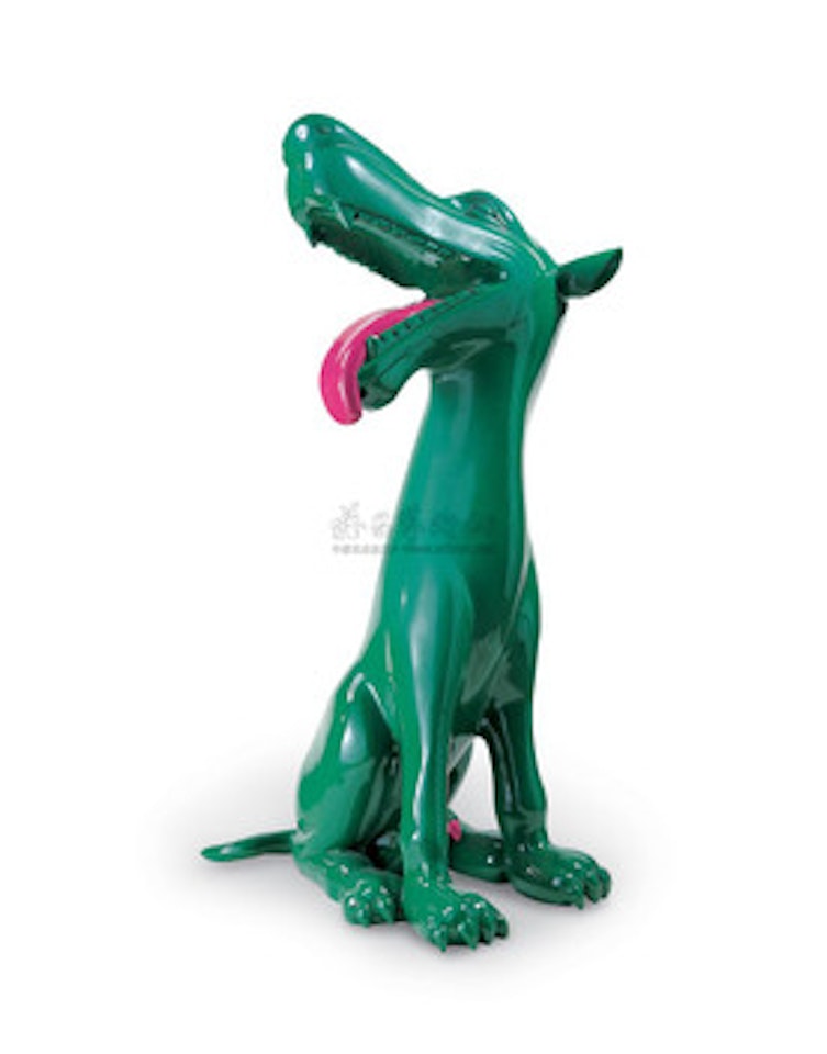 Green Dog by Zhou Chunya