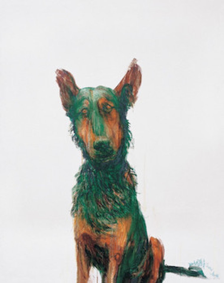 Green Dog by Zhou Chunya